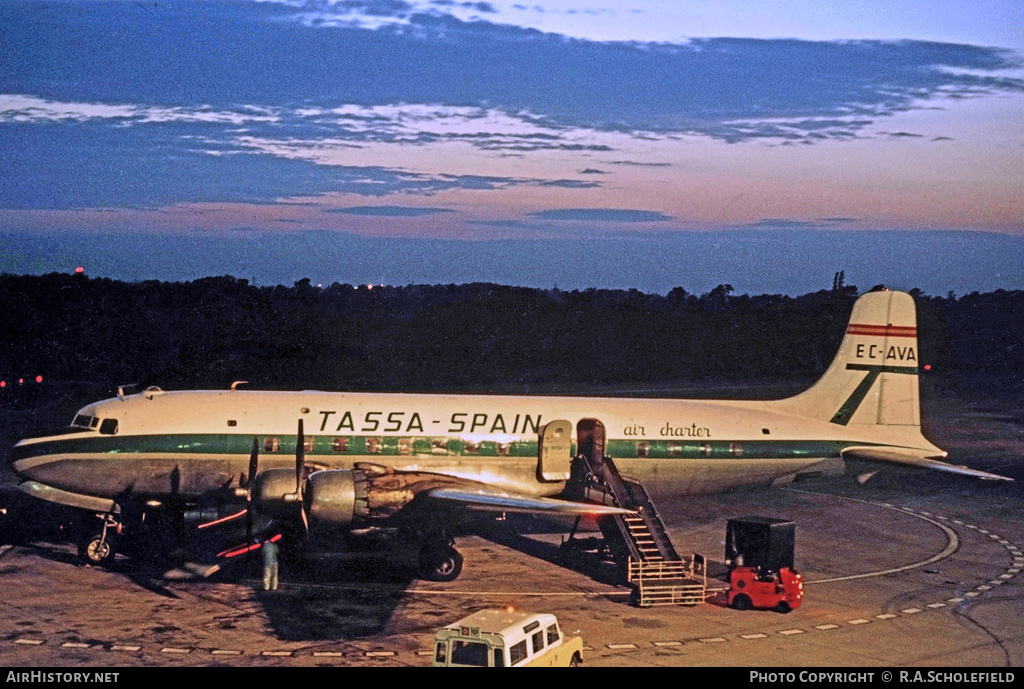 Aircraft Photo of EC-AVA | Douglas DC-6 | TASSA - Trabajos Aéreos del Sáhara | AirHistory.net #12436