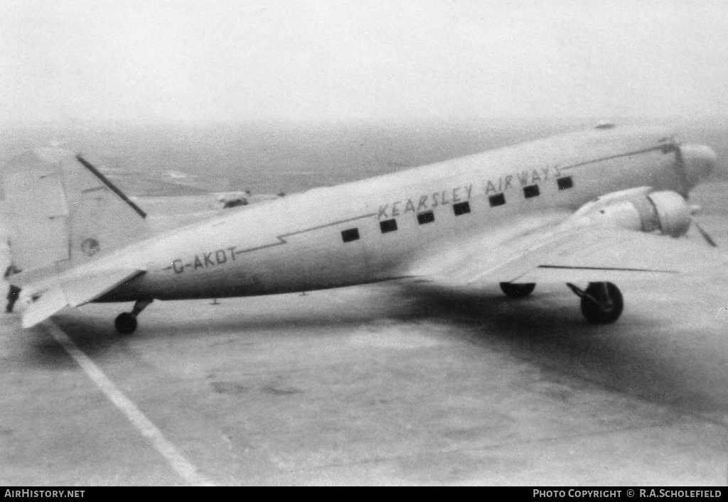 Aircraft Photo of G-AKDT | Douglas C-47B Dakota Mk.4 | Kearsley Airways | AirHistory.net #12440
