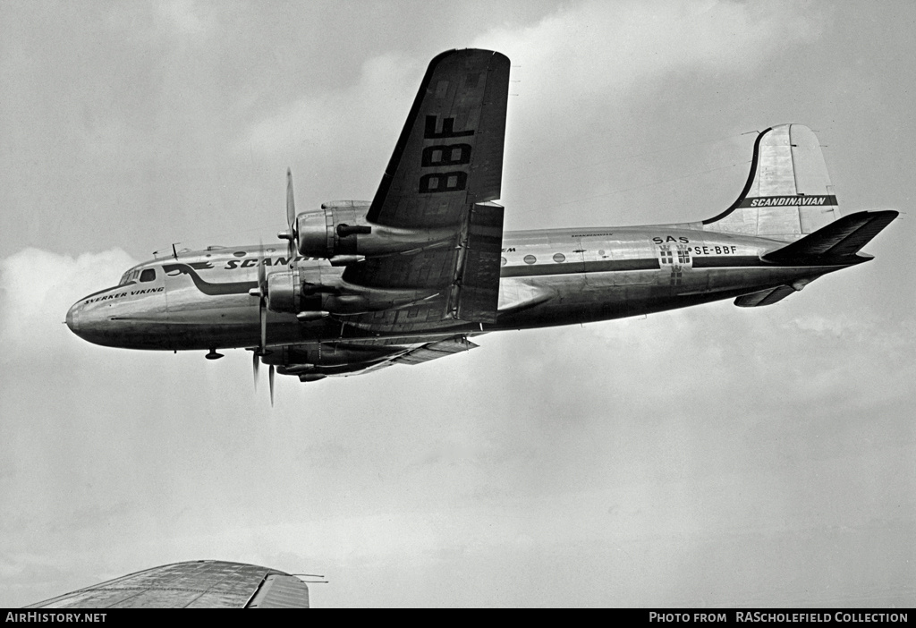 Aircraft Photo of SE-BBF | Douglas DC-4-1009 | Scandinavian Airlines System - SAS | AirHistory.net #12441