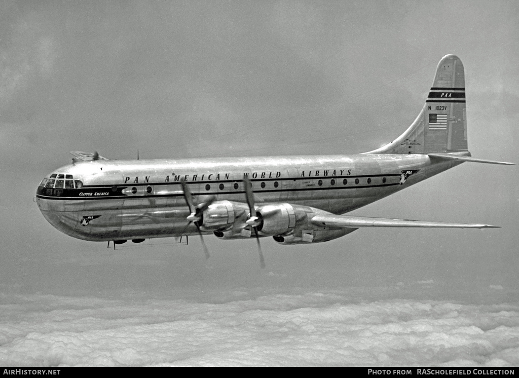 Aircraft Photo of N1023V | Boeing 377-10-26 Stratocruiser | Pan American World Airways - PAA | AirHistory.net #12442