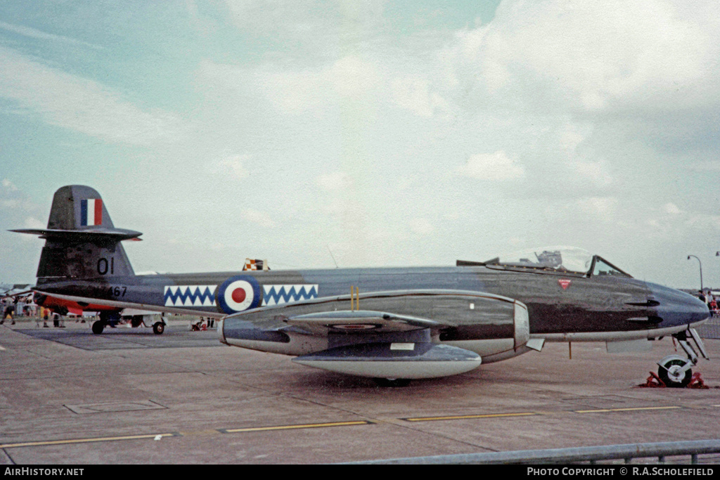Aircraft Photo of VZ467 | Gloster Meteor F8 | UK - Air Force | AirHistory.net #12463
