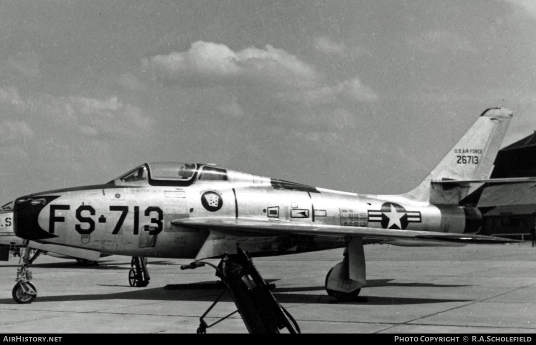 Aircraft Photo of 52-6713 / 26713 | Republic F-84F Thunderstreak | USA - Air Force | AirHistory.net #12497