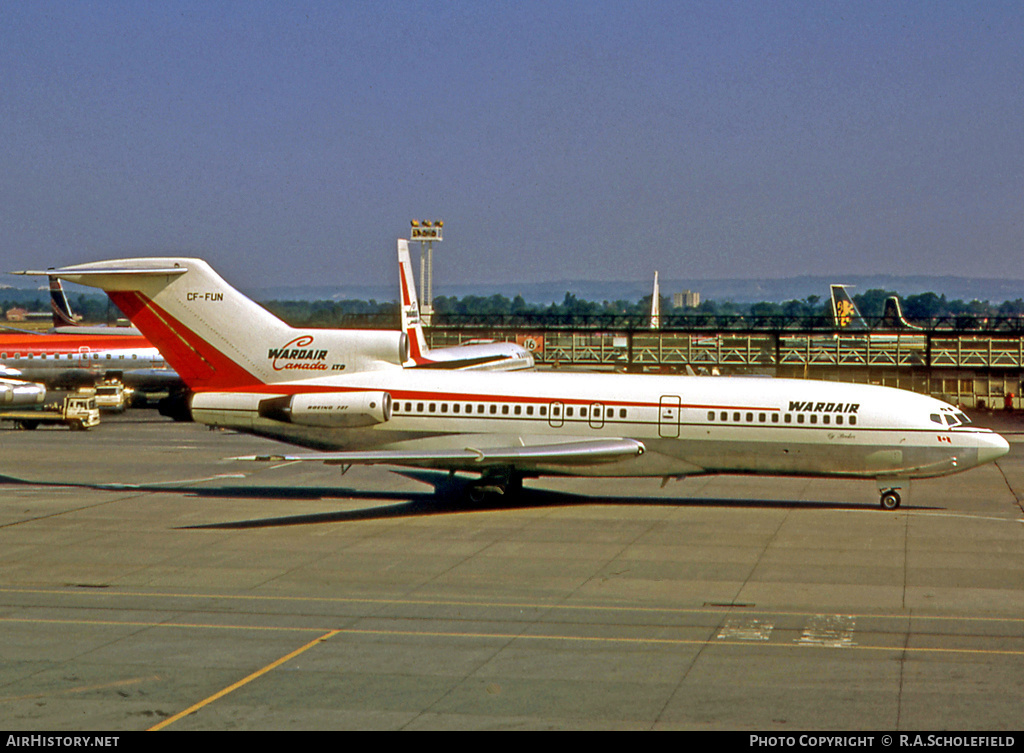 Aircraft Photo of CF-FUN | Boeing 727-11 | Wardair Canada | AirHistory.net #12512