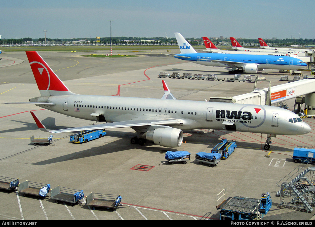 Aircraft Photo of N535US | Boeing 757-251 | Northwest Airlines | AirHistory.net #12517