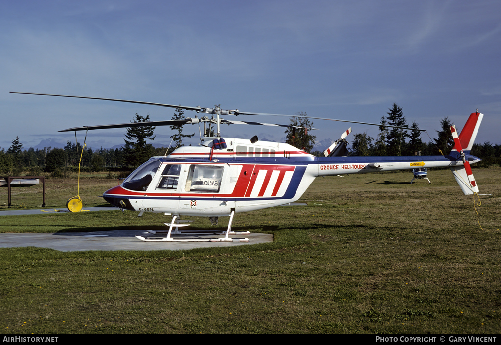 Aircraft Photo of C-GOPL | Bell 206B JetRanger II | Quasar Helicopters | AirHistory.net #12532