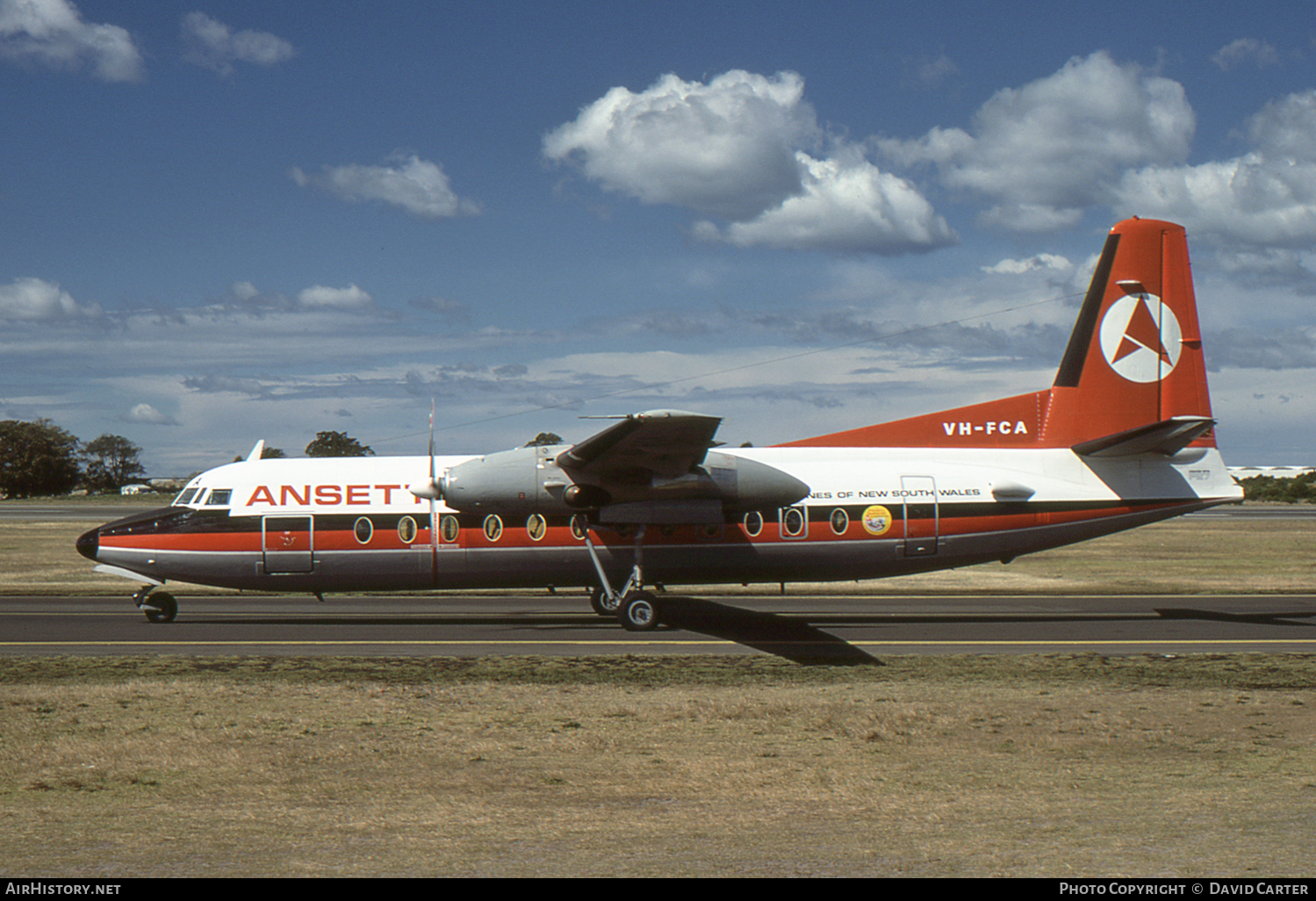 Aircraft Photo of VH-FCA | Fokker F27-500F Friendship | Ansett Airlines of New South Wales | AirHistory.net #12559