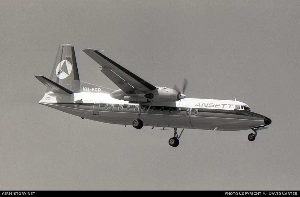 Aircraft Photo of VH-FCD | Fokker F27-500F Friendship | Ansett Airlines of New South Wales | AirHistory.net #12560