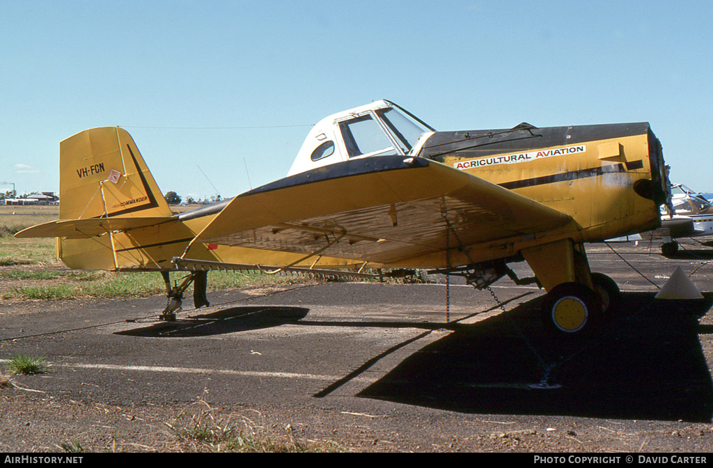 Aircraft Photo of VH-FCN | Snow S-2D-600 | Ag-Av - Agricultural Aviation | AirHistory.net #12564