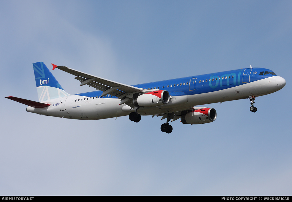 Aircraft Photo of G-MEDU | Airbus A321-231 | BMI - British Midland International | AirHistory.net #12597