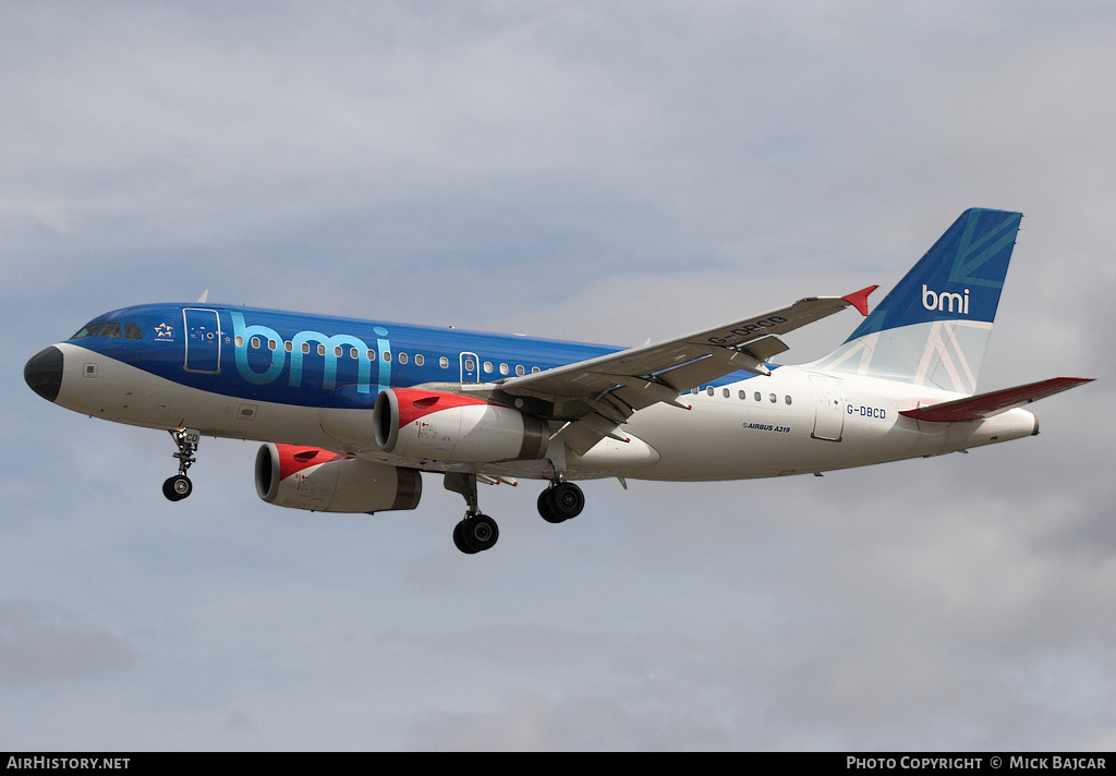 Aircraft Photo of G-DBCD | Airbus A319-131 | BMI - British Midland International | AirHistory.net #12598