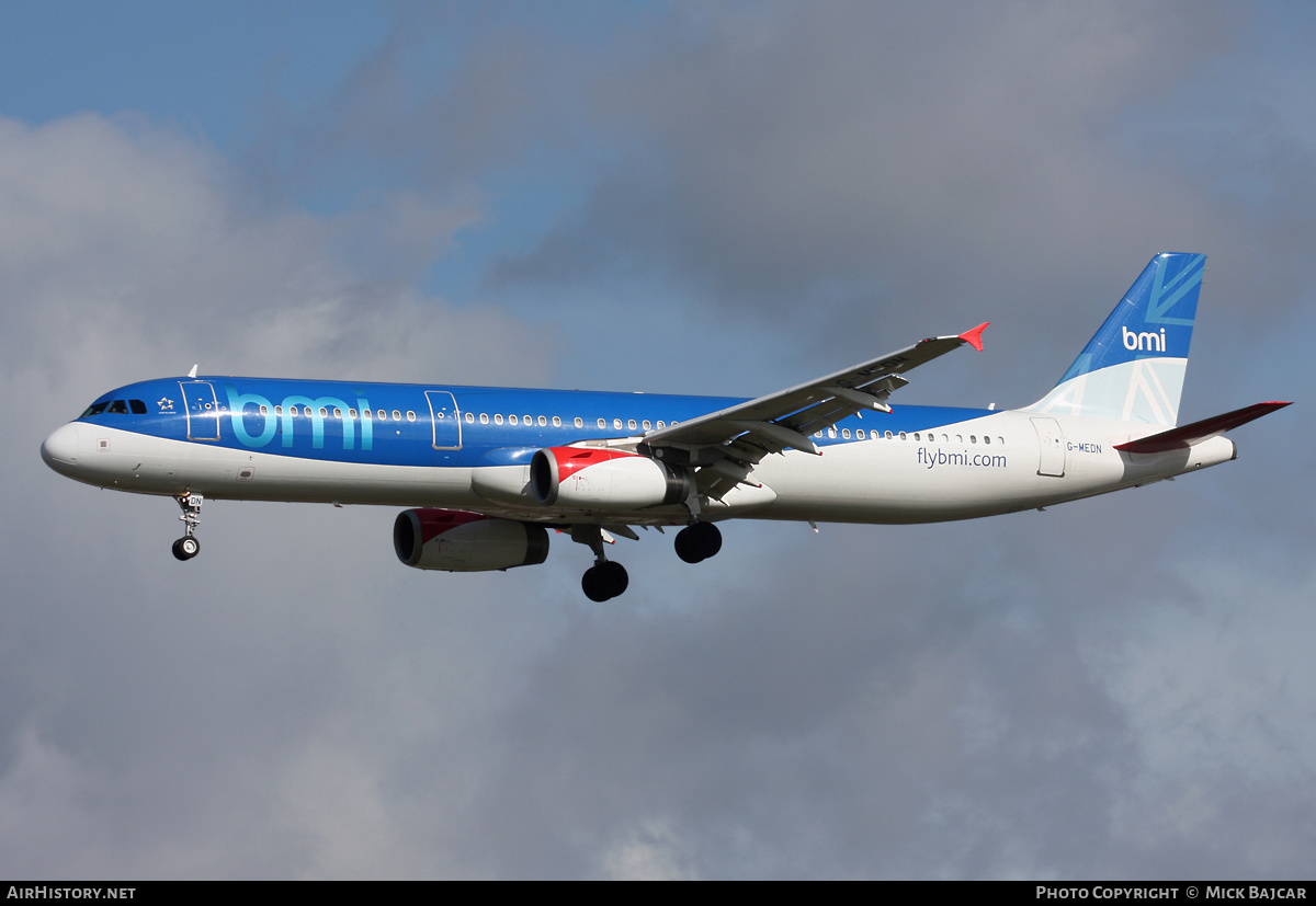 Aircraft Photo of G-MEDN | Airbus A321-231 | BMI - British Midland International | AirHistory.net #12599