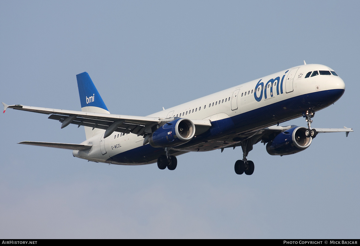 Aircraft Photo of G-MEDL | Airbus A321-231 | BMI - British Midland International | AirHistory.net #12600