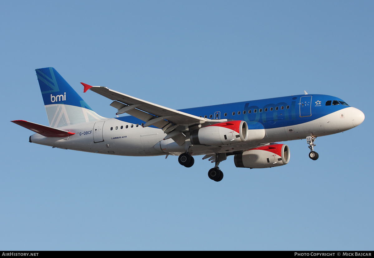Aircraft Photo of G-DBCF | Airbus A319-131 | BMI - British Midland International | AirHistory.net #12601