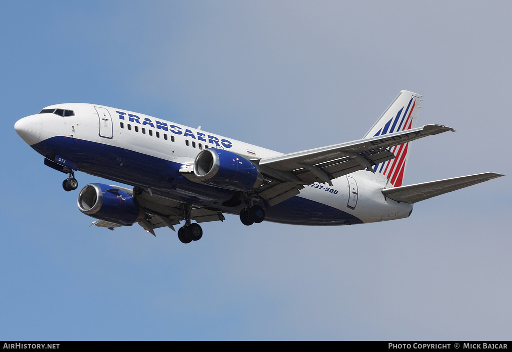 Aircraft Photo of EI-DTX | Boeing 737-5Q8 | Transaero Airlines | AirHistory.net #12621