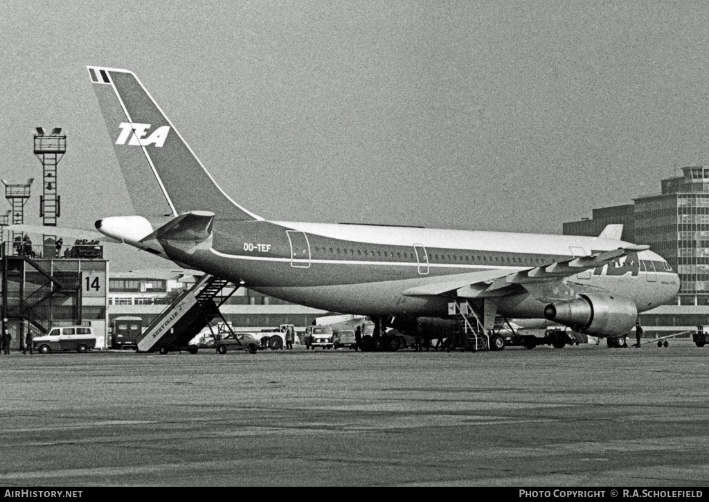 Aircraft Photo of OO-TEF | Airbus A300B1 | TEA - Trans European Airways | AirHistory.net #12655