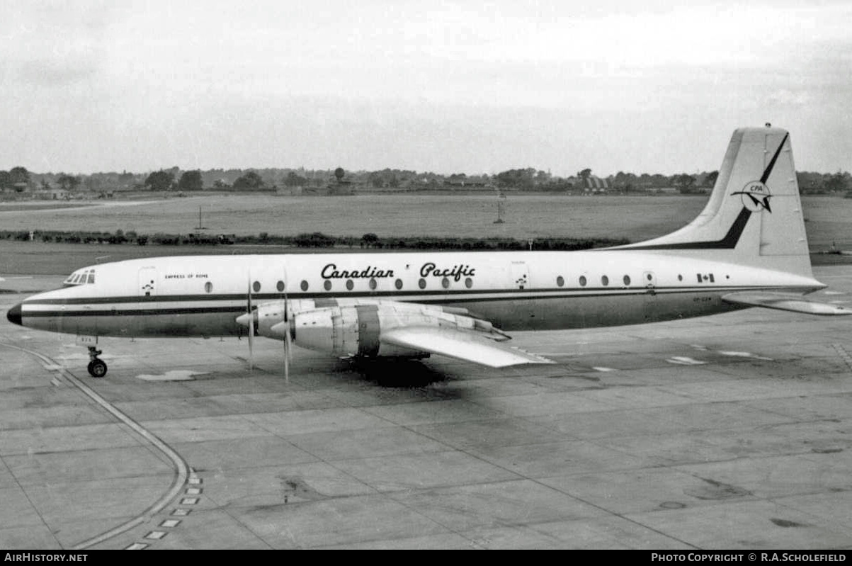 Aircraft Photo of CF-CZW | Bristol 175 Britannia 314 | Canadian Pacific Airlines | AirHistory.net #12666