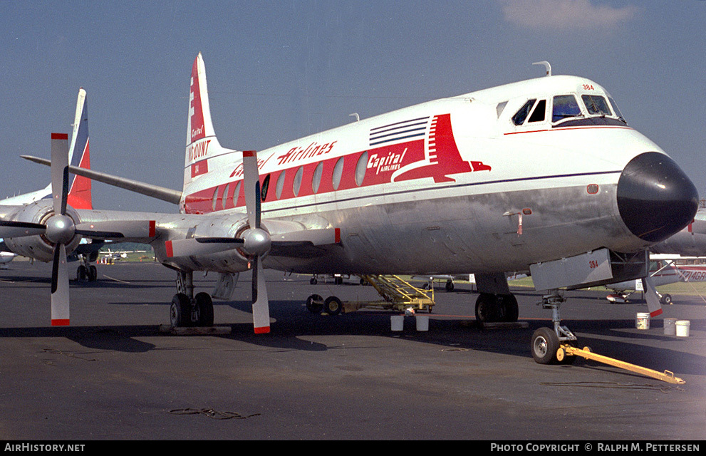 Aircraft Photo of N7471 | Vickers 798D Viscount | Capital Airlines | AirHistory.net #12678