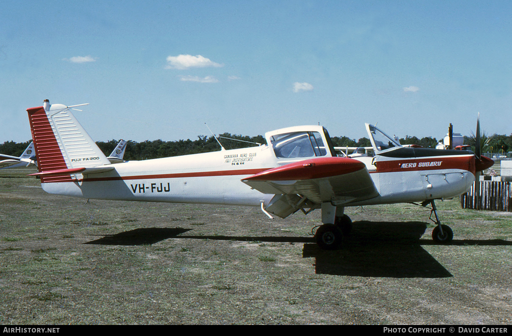 Aircraft Photo of VH-FJJ | Fuji FA-200-160 Aero Subaru | Canberra Aero Club | AirHistory.net #12788
