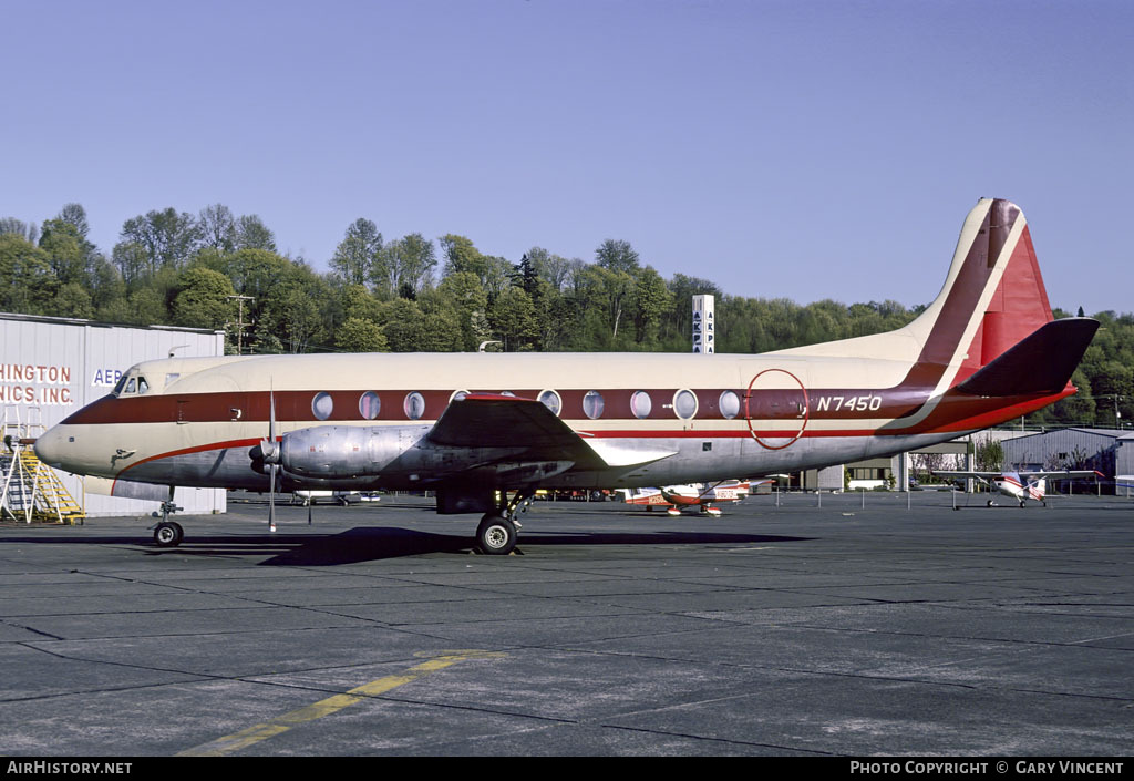 Aircraft Photo of N7450 | Vickers 745D Viscount | Redmond Air | AirHistory.net #12800
