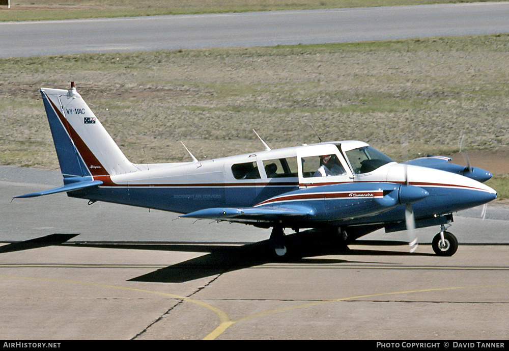 Aircraft Photo of VH-MAC | Piper PA-30-160 Twin Comanche C | Macknight Air Services | AirHistory.net #12825