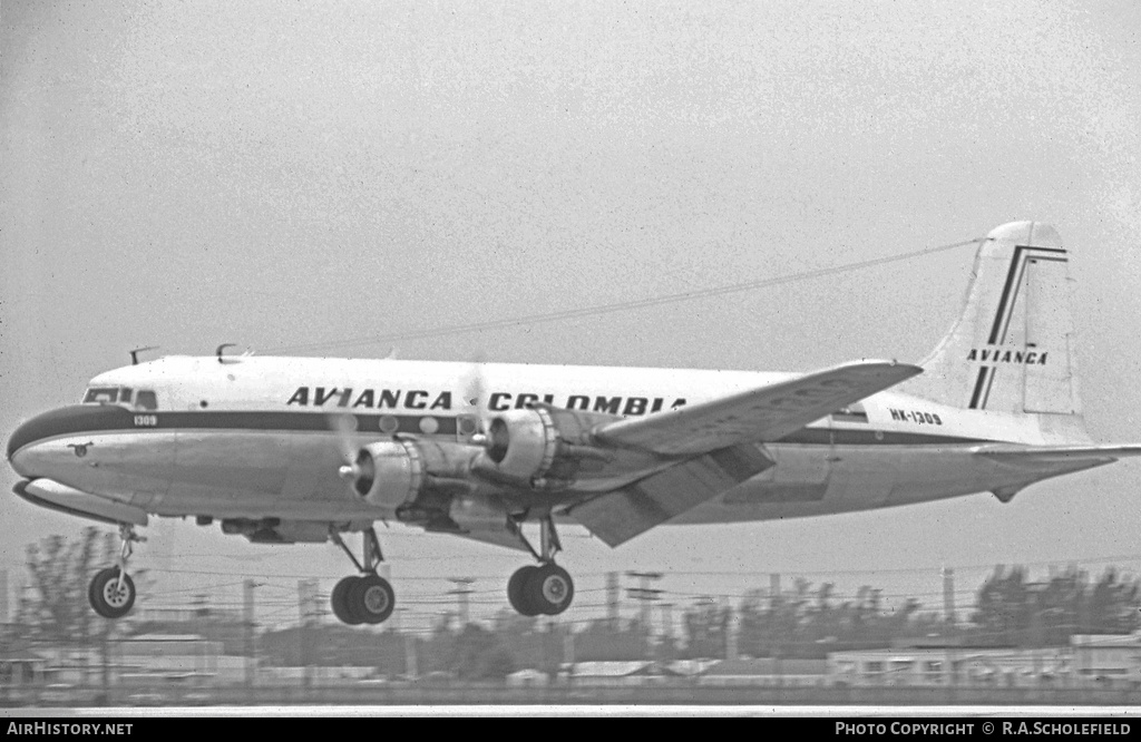 Aircraft Photo of HK-1309 | Douglas C54A-DC | Avianca | AirHistory.net #12904