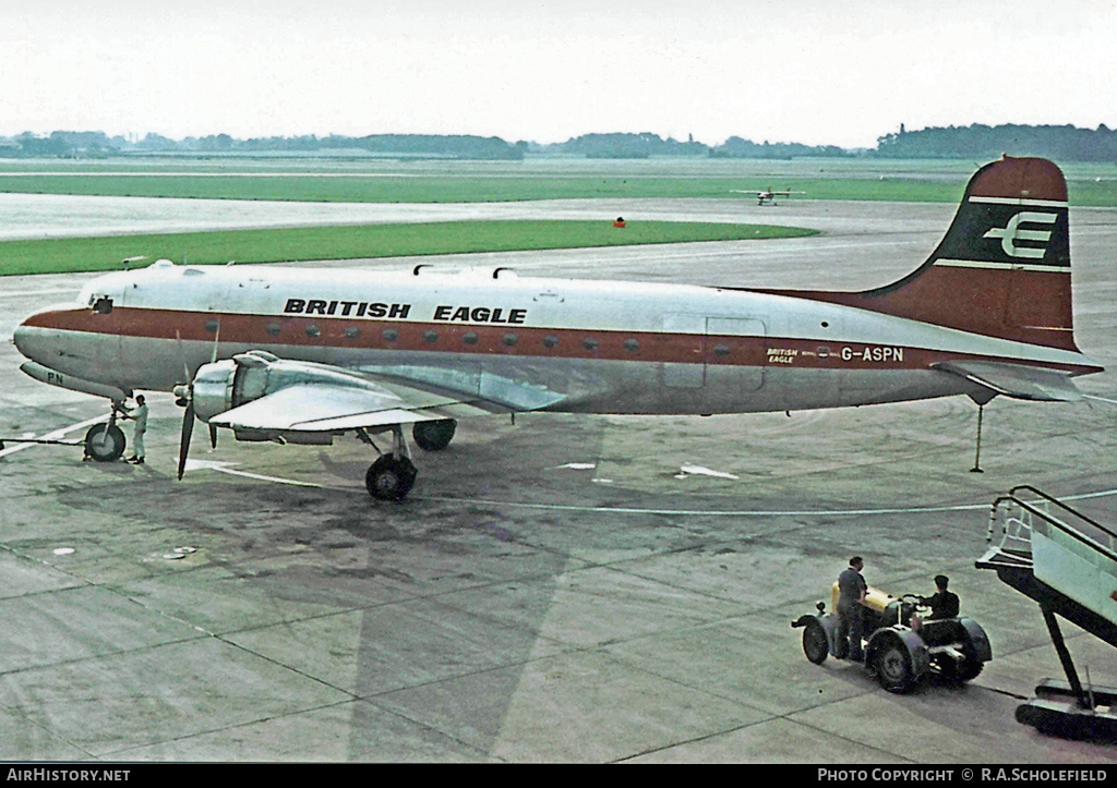 Aircraft Photo of G-ASPN | Douglas R5D-1 Skymaster | British Eagle International Airlines | AirHistory.net #12905