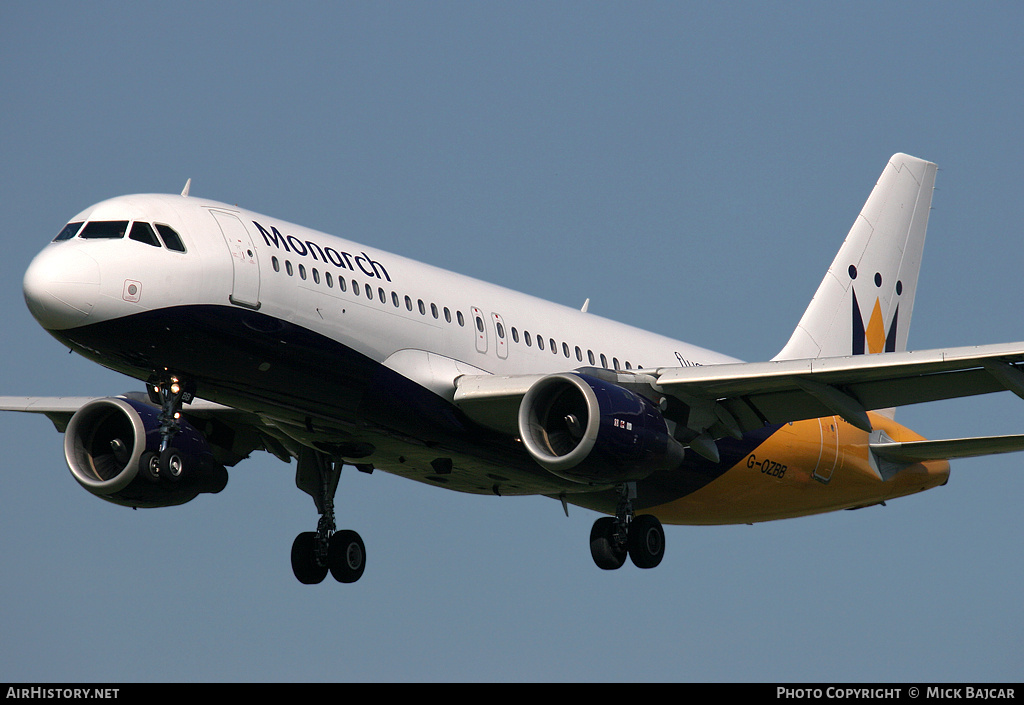 Aircraft Photo of G-OZBB | Airbus A320-212 | Monarch Airlines | AirHistory.net #12942