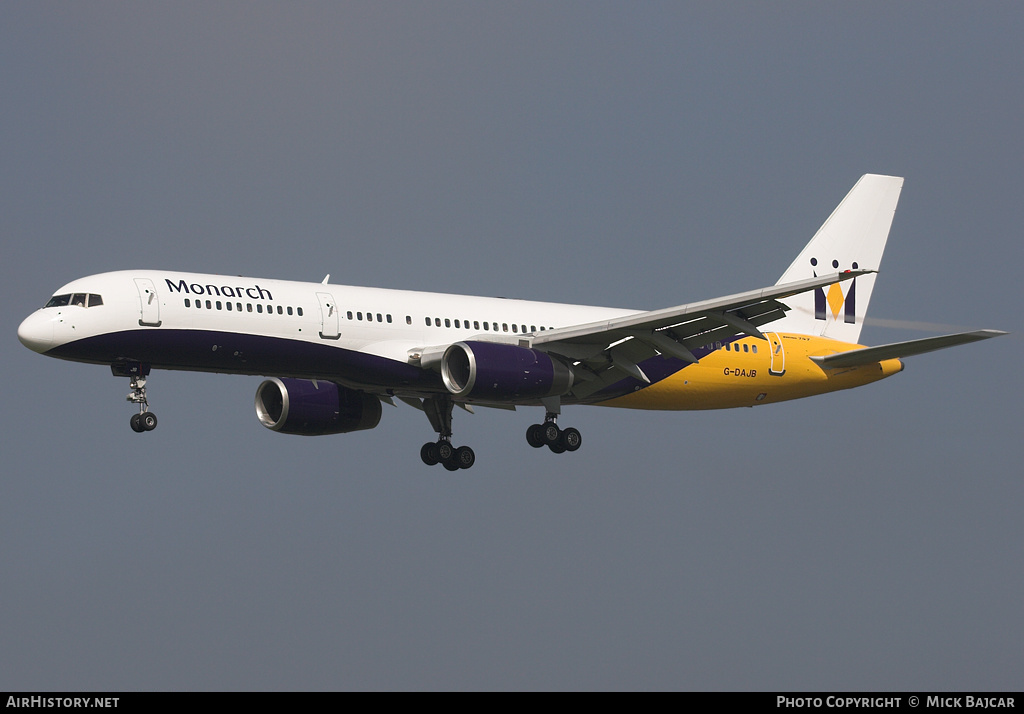 Aircraft Photo of G-DAJB | Boeing 757-2T7 | Monarch Airlines | AirHistory.net #12943