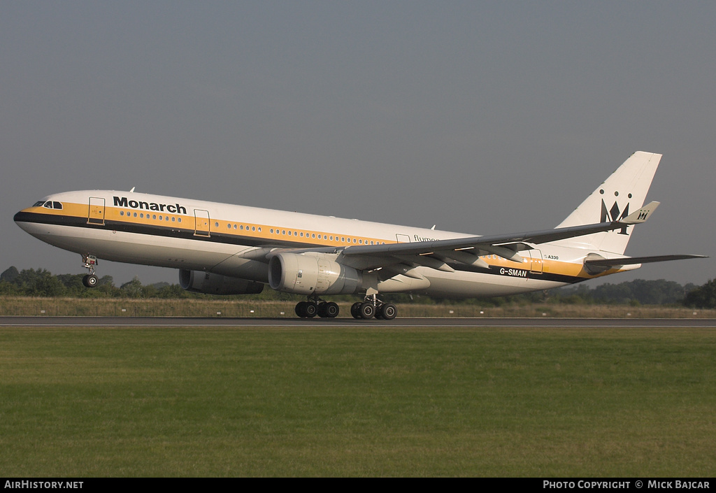 Aircraft Photo of G-SMAN | Airbus A330-243 | Monarch Airlines | AirHistory.net #12944