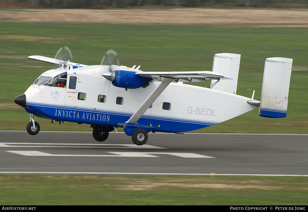 Aircraft Photo of G-BEOL | Short SC.7 Skyvan 3-100 | Invicta Aviation | AirHistory.net #12979