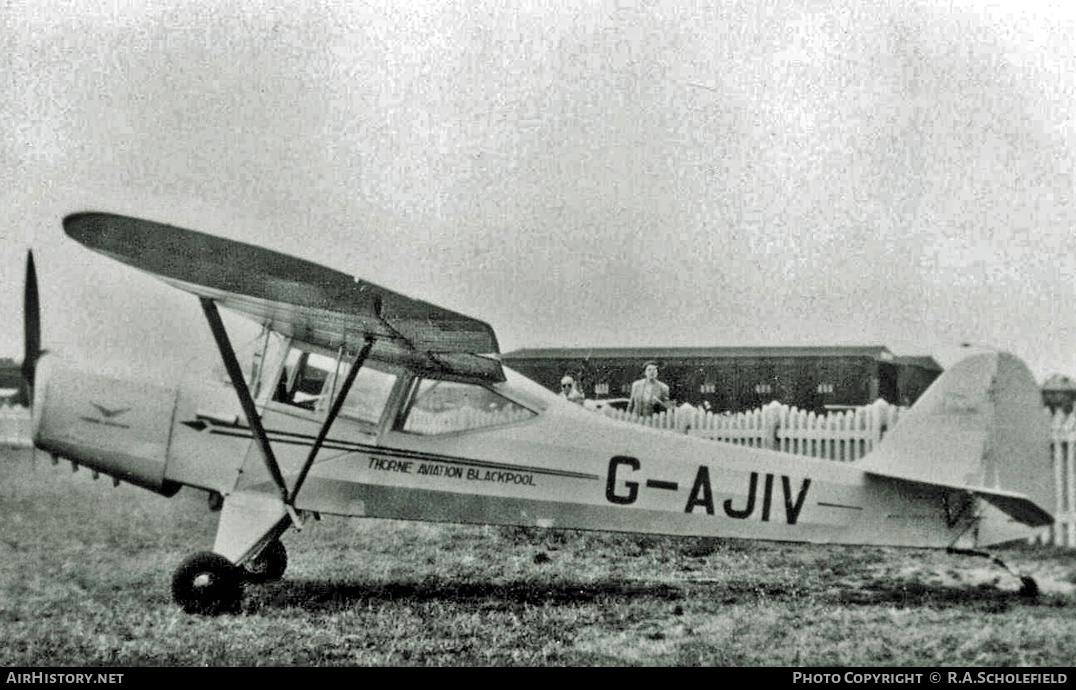 Aircraft Photo of G-AJIV | Auster J-1 Autocrat | Thorne Aviation | AirHistory.net #12984