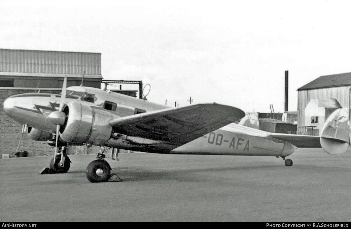 Aircraft Photo of OO-AFA | Lockheed 12-A Electra Junior | AirHistory.net #12987