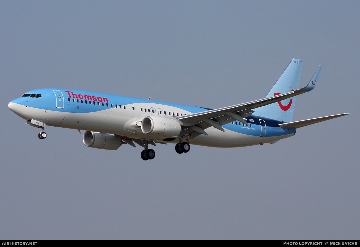 Aircraft Photo of G-TAWM | Boeing 737-8Q8 | Thomson Airways | AirHistory.net #13024