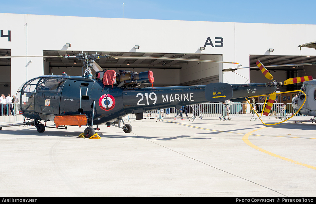 Aircraft Photo of 219 | Sud SA-316B Alouette III | France - Navy | AirHistory.net #13086