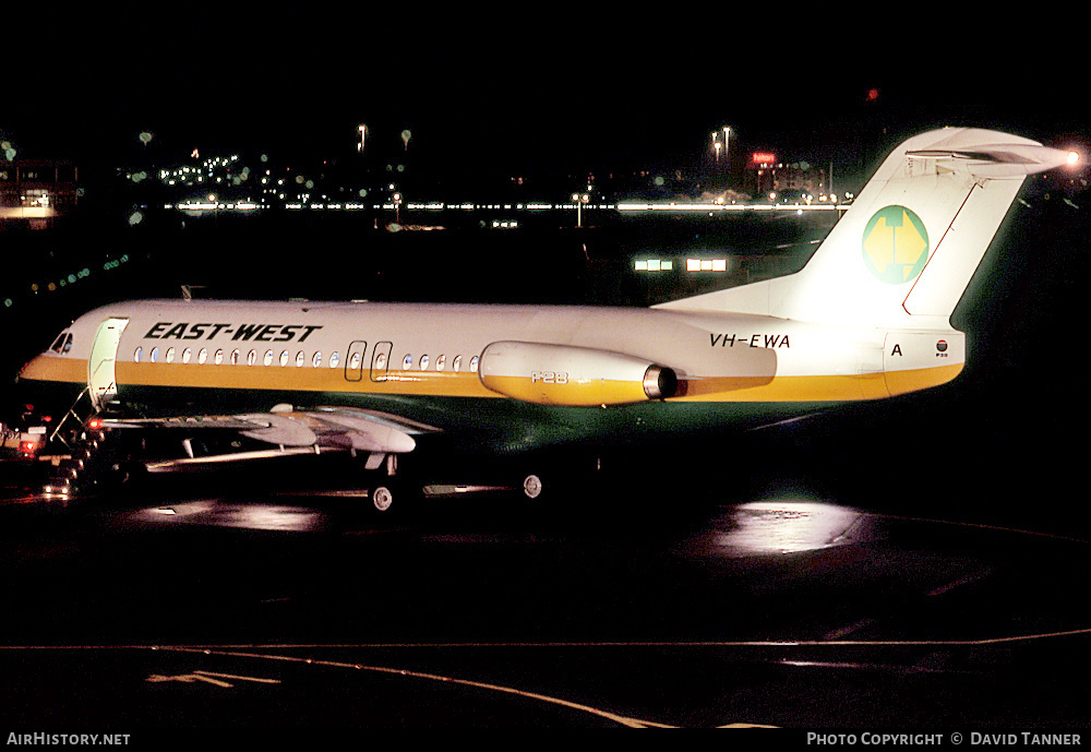 Aircraft Photo of VH-EWA | Fokker F28-4000 Fellowship | East-West Airlines | AirHistory.net #13097