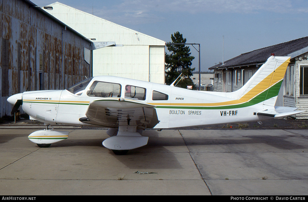 Aircraft Photo of VH-FRF | Piper PA-28-181 Archer II | Boulton Spares | AirHistory.net #13140