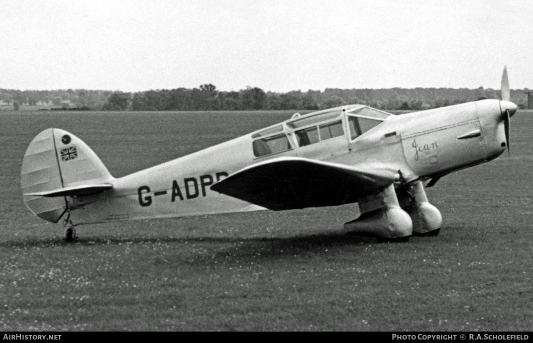 Aircraft Photo of G-ADPR | Percival P.3 Gull Six | AirHistory.net #13166