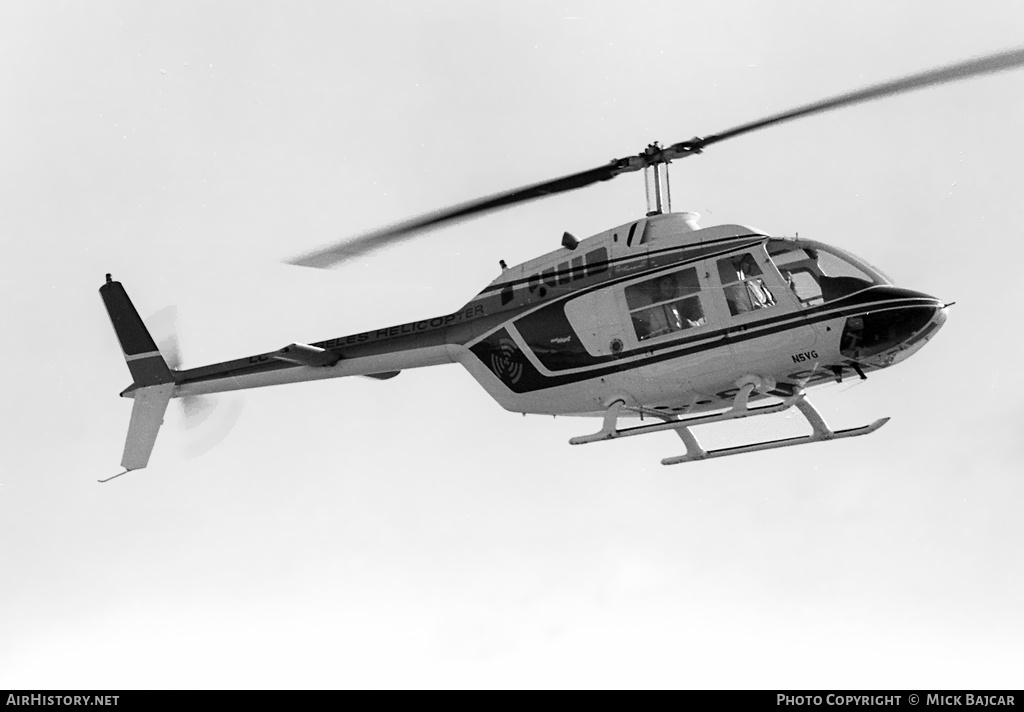 Aircraft Photo of N5VG | Bell 206B JetRanger II | Los Angeles Helicopter Airlines | AirHistory.net #13170