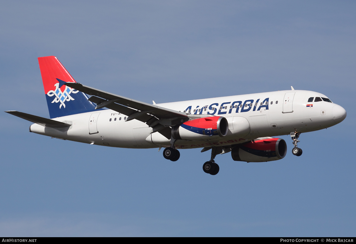 Aircraft Photo of YU-APD | Airbus A319-132 | Air Serbia | AirHistory.net #13205