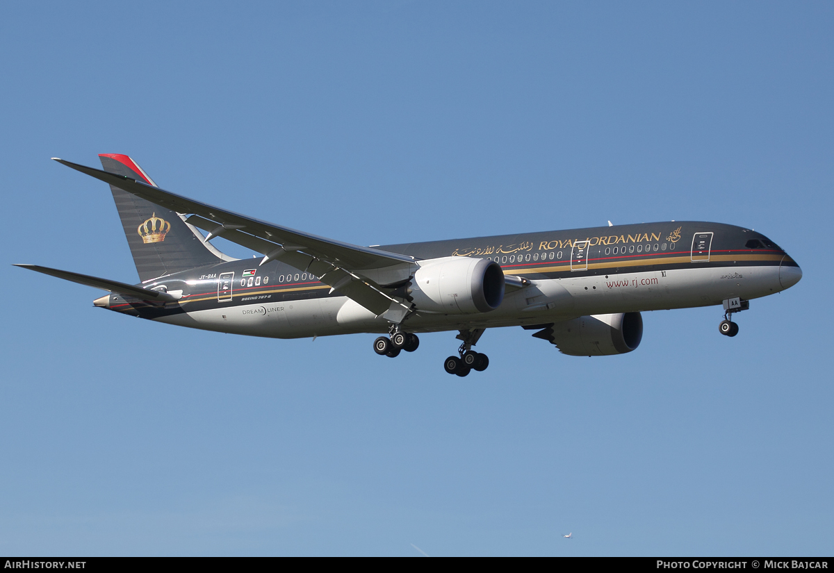 Aircraft Photo of JY-BAA | Boeing 787-8 Dreamliner | Royal Jordanian Airlines | AirHistory.net #13206