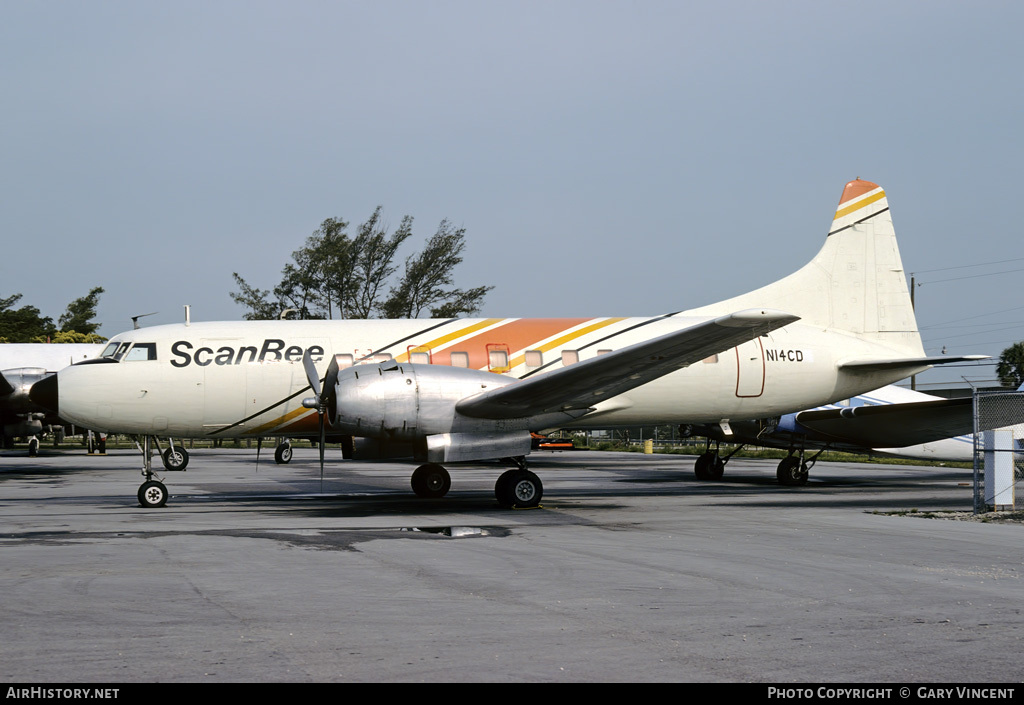 Aircraft Photo of N14CD | Convair 340-32 | ScanBee | AirHistory.net #13222