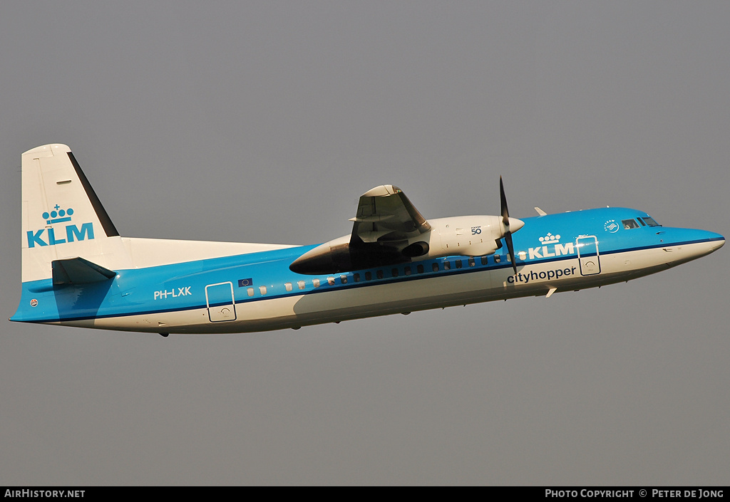 Aircraft Photo of PH-LXK | Fokker 50 | KLM Cityhopper | AirHistory.net #13316