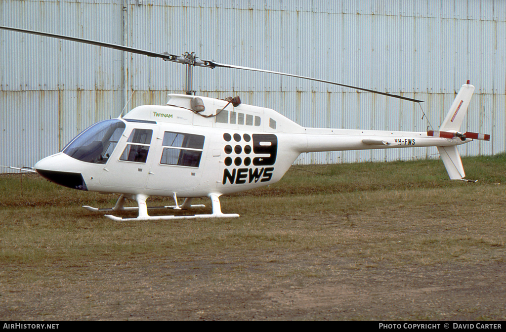 Aircraft Photo of VH-FWS | Bell 206B-2 JetRanger II | Channel 9 News | AirHistory.net #13341