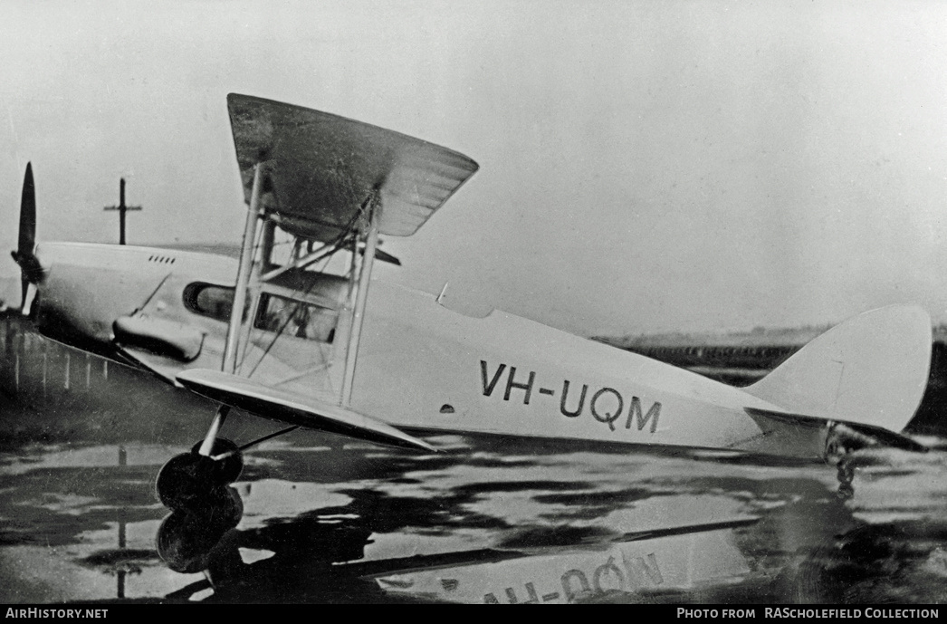 Aircraft Photo of VH-UQM | De Havilland D.H. 83 Fox Moth | Australian National Airways - ANA | AirHistory.net #13432