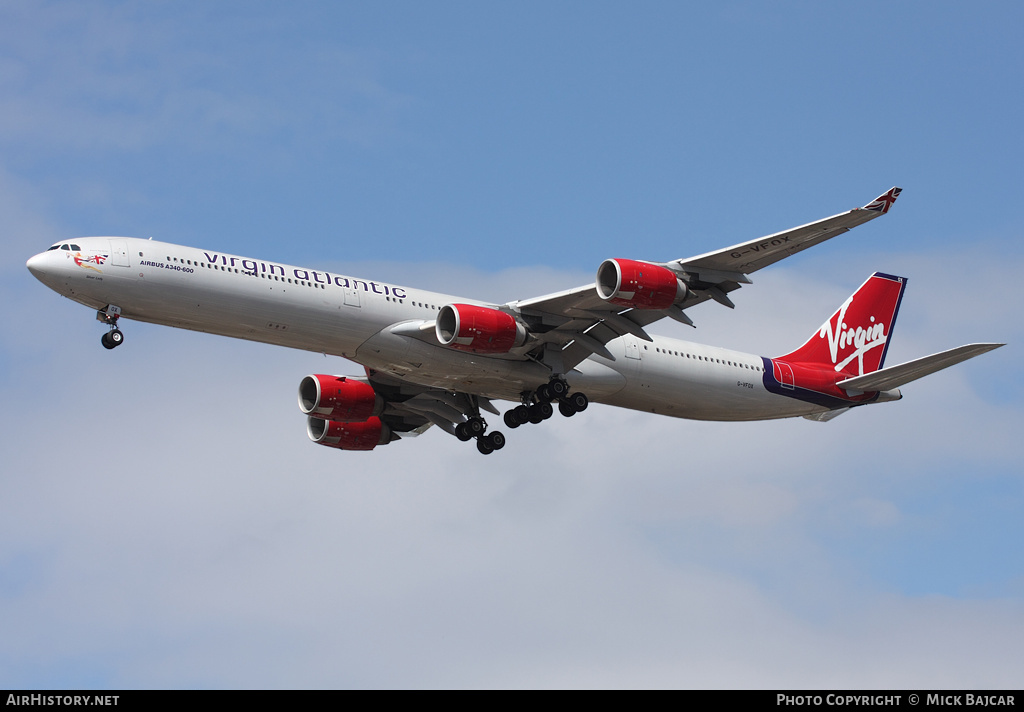 Aircraft Photo of G-VFOX | Airbus A340-642 | Virgin Atlantic Airways | AirHistory.net #13447