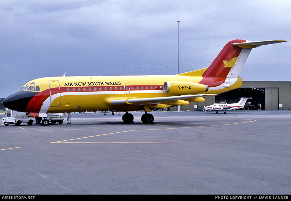 Aircraft Photo of VH-FKD | Fokker F28-1000 Fellowship | Air New South Wales | AirHistory.net #13476