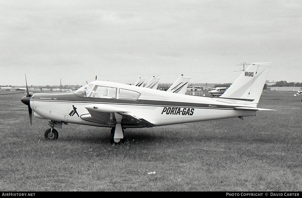Aircraft Photo of VH-GAS | Piper PA-24-260 Comanche | Porta-Gas | AirHistory.net #13508