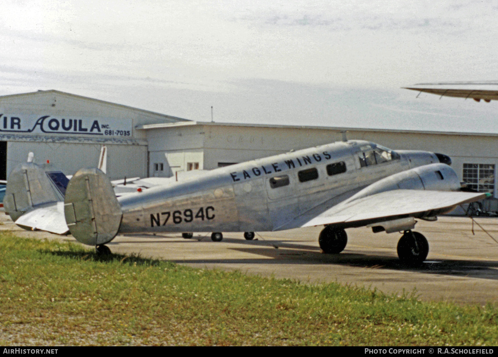 Aircraft Photo of N7694C | Beech C-45G Expeditor | Eagle Wings | AirHistory.net #13555