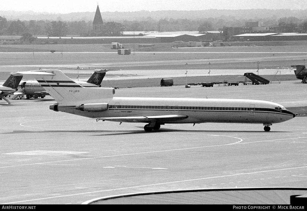 Aircraft Photo of YU-AKD / 14302 | Boeing 727-2L8/Adv | Yugoslavia Government | AirHistory.net #13565