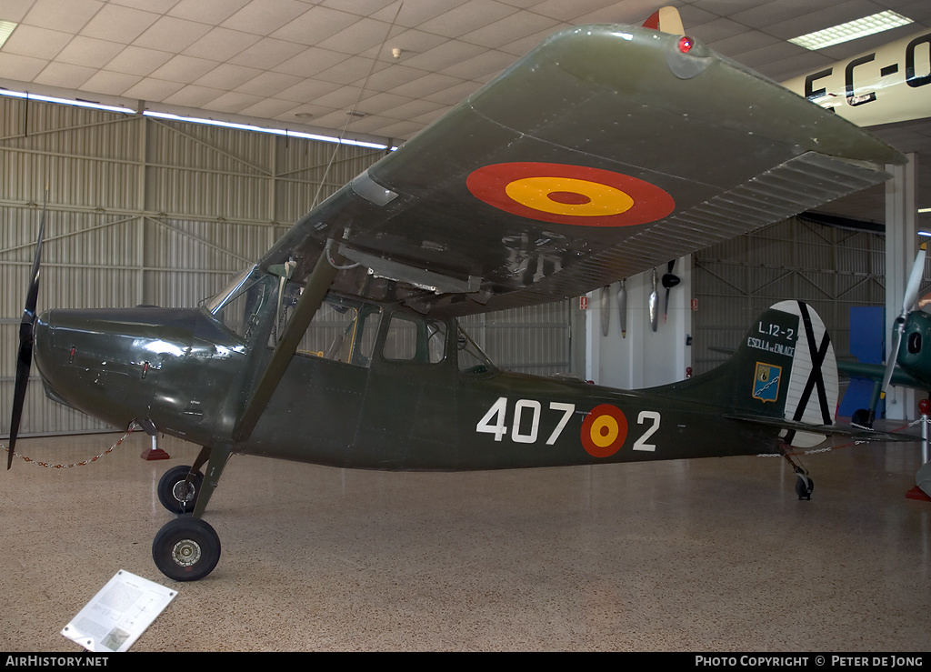 Aircraft Photo of L12-2 | Cessna O-1A Bird Dog (305A/L-19A) | Spain - Air Force | AirHistory.net #13585